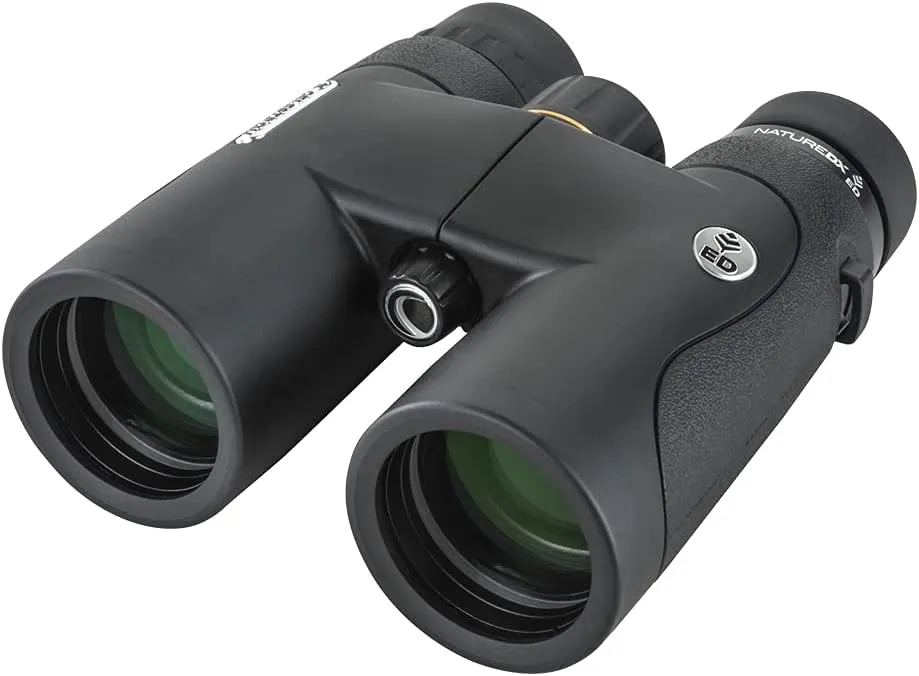 Celestron 72332 Nature DX ED 8x42 Outdoor and Birding Binoculars with Extra-Low Dispersion Objective Lenses, Fully Multi-Coated with BaK-4 Prisms, Rubber Armoured, Fog & Waterproof