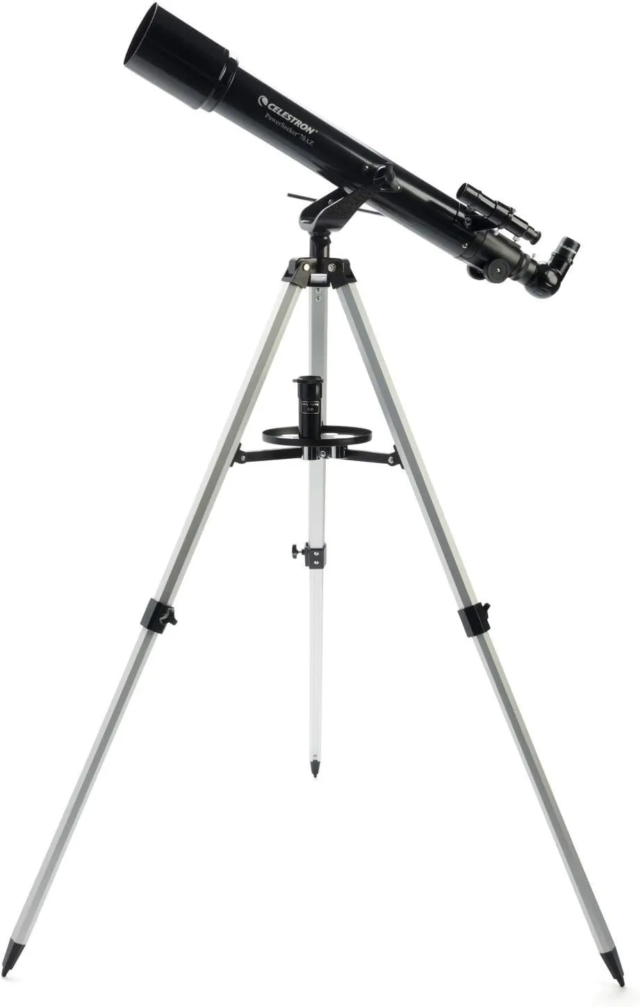 Celestron - PowerSeeker 70AZ Telescope - Manual Alt-Azimuth Telescope for Beginners - Compact and Portable - Bonus Astronomy Software Package - 70mm Aperture