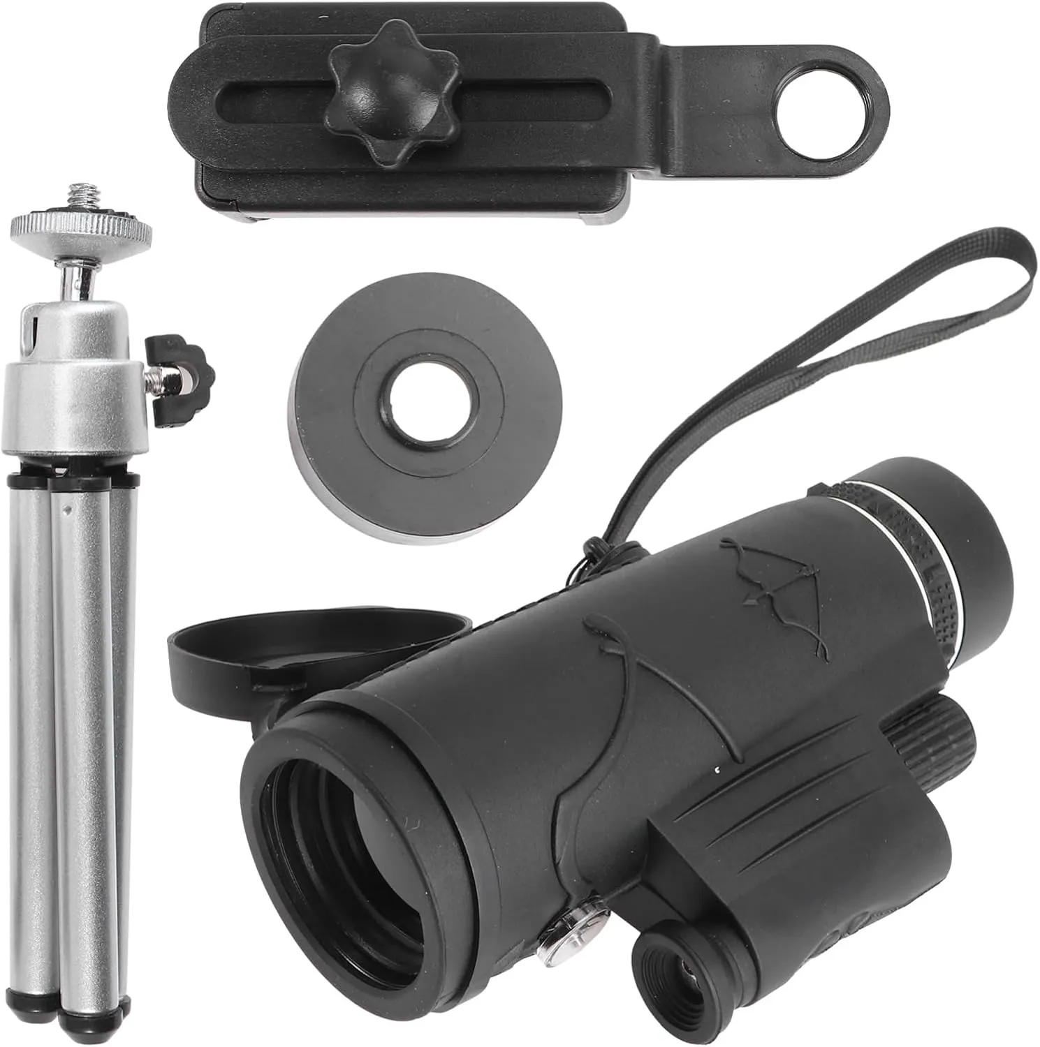 Cell Phone Telescope Night Vision 50x Magnification Compact Scope Handheld for Birding Travel Sightseeing Easy to Use