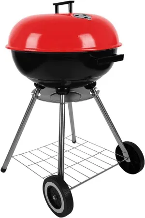 Charcoal Grills - 18 inch Portable Grills, insulated lid bbq grills, camping, picnics and backyards,red