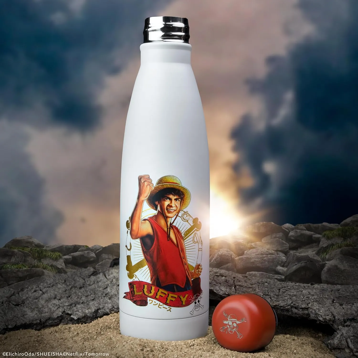 Cinereplicas One Piece - Luffy Insulated Water Bottle - 500ml - Official License