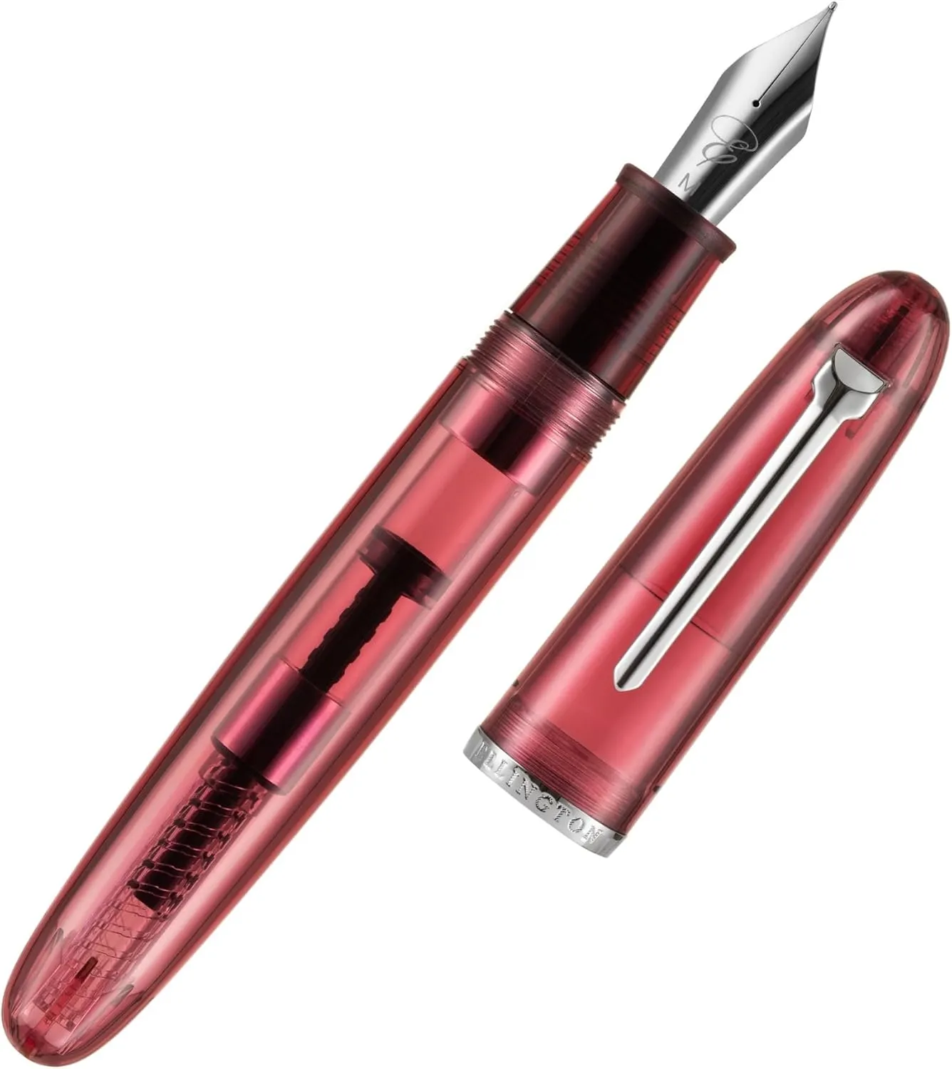 Clarity Transparent Fountain Pen Set – Available in 3 Nib Sizes and 4 Colors, Includes Ink Converter, Elegant Gift Box, – Premium Quality Writing Instrument, 1 Year International Warranty