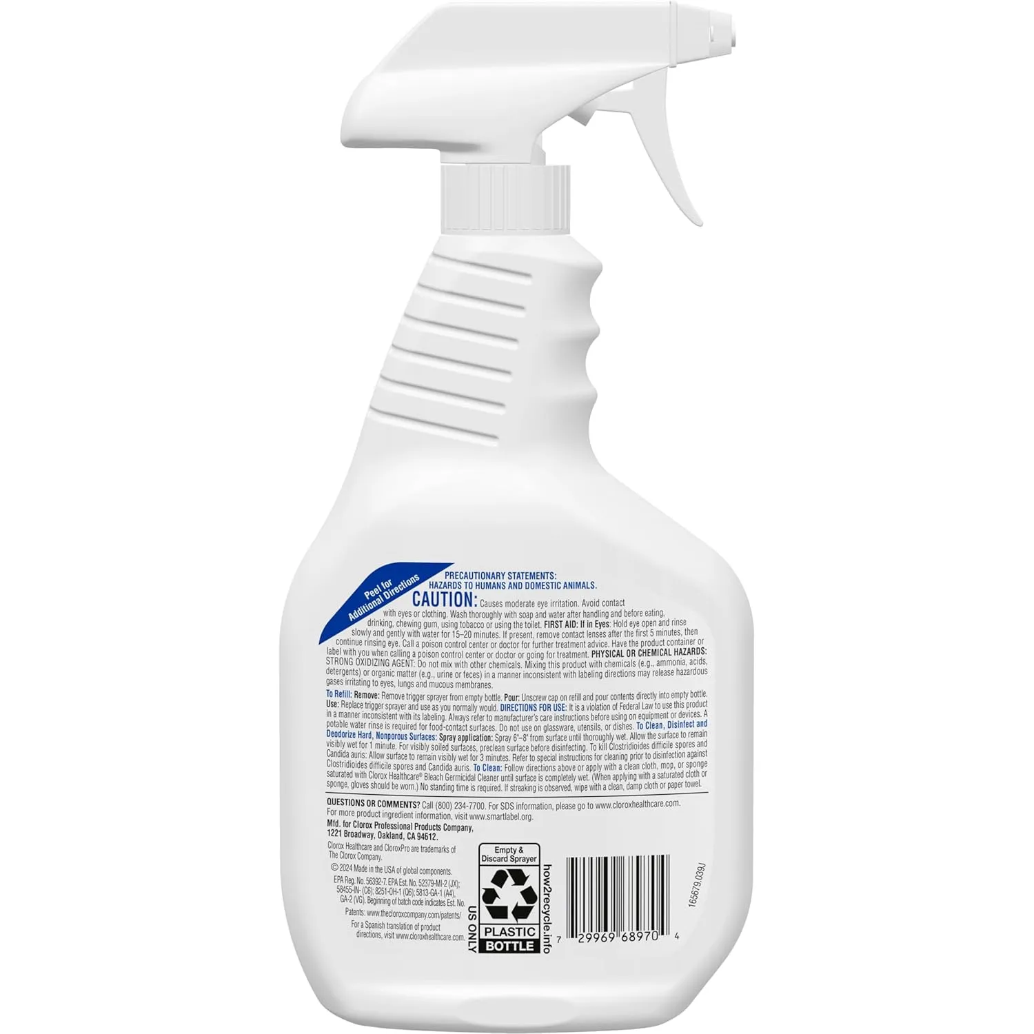 Clorox Healthcare Bleach Germicidal Cleaner Spray, 32 Fluid Ounces (Package May Vary)