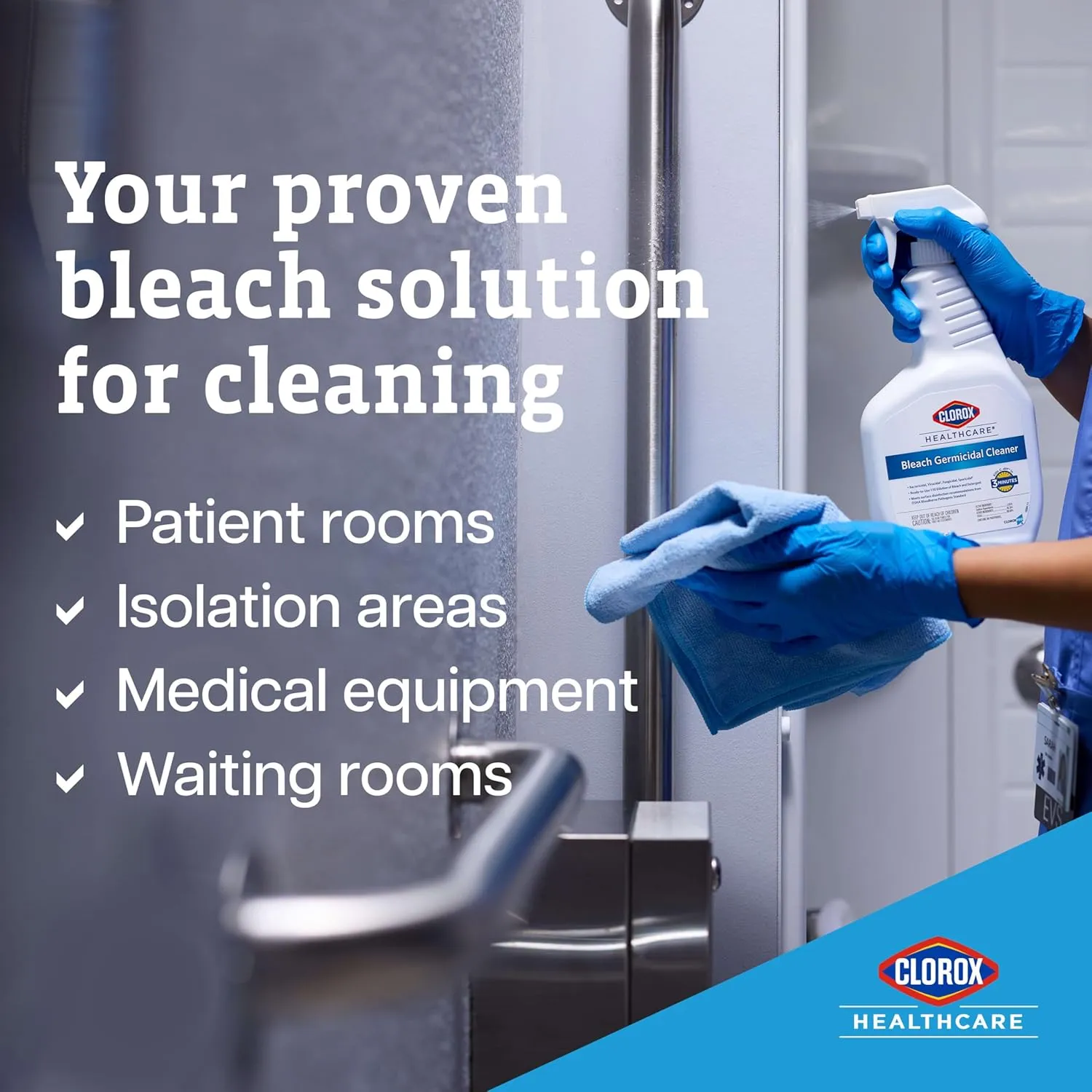 Clorox Healthcare Bleach Germicidal Cleaner Spray, 32 Fluid Ounces (Package May Vary)
