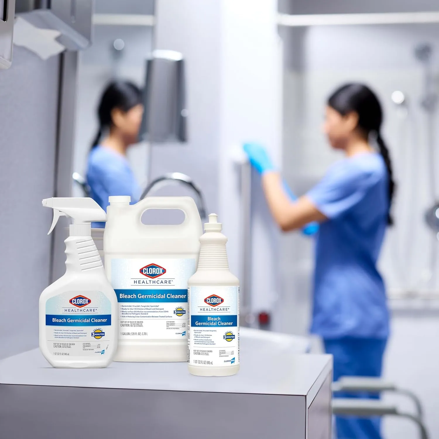 Clorox Healthcare Bleach Germicidal Cleaner Spray, 32 Fluid Ounces (Package May Vary)
