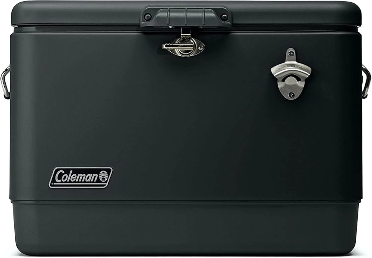 Coleman Reunion Premium Insulated Portable Cooler, Leak-Resistant 54qt Steel Belted Cooler with Heavy-Duty Latch, Handles, Drain & Bottle Opener, Great for Camping, Tailgating, Beach, Picnic, & More
