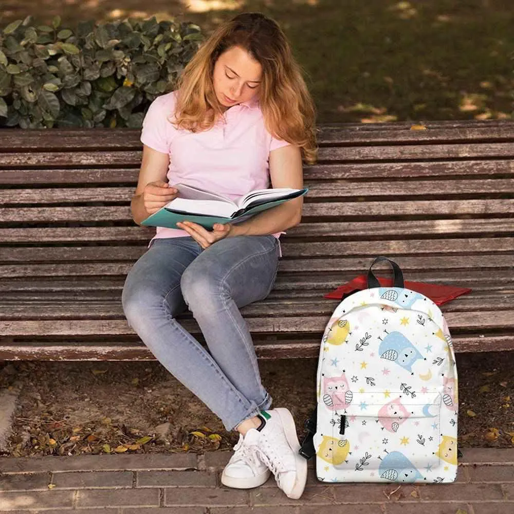 Colorful Fish Backpack Bookbags Cute Kawaii Cartoon Backpack Casual Daypack Travel Camping 16 Inch