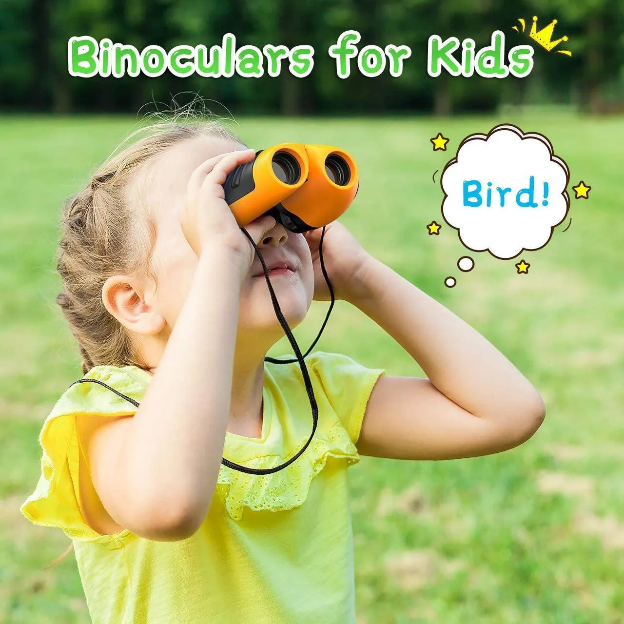 Compact High Resolution Shockproof Binoculars for Kids