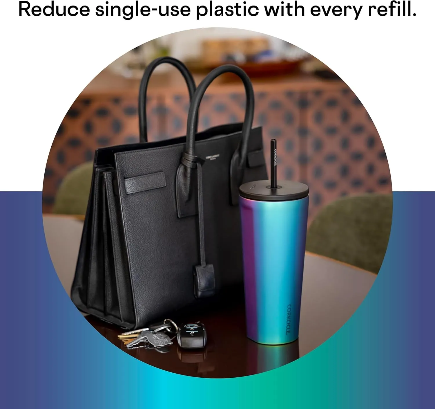 Corkcicle Cold Cup Insulated Tumbler with Lid and Straw, Dragonfly, 24 oz – Reusable Water Bottle Keeps Beverages Cold for 12hrs, Hot 5hrs – Cupholder Friendly Tumbler, Lid for Flexible Sipping