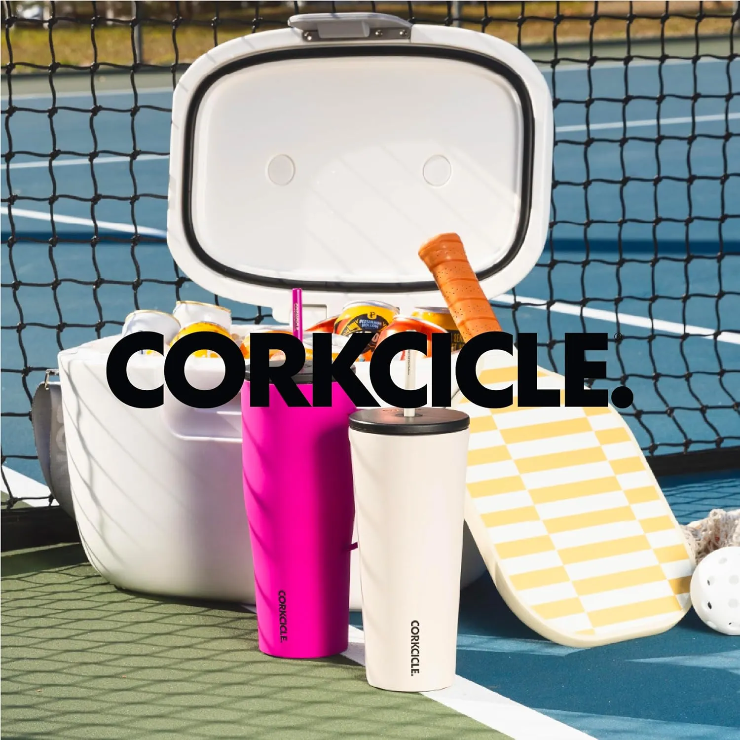 Corkcicle Cold Cup Insulated Tumbler with Lid and Straw, Dragonfly, 24 oz – Reusable Water Bottle Keeps Beverages Cold for 12hrs, Hot 5hrs – Cupholder Friendly Tumbler, Lid for Flexible Sipping