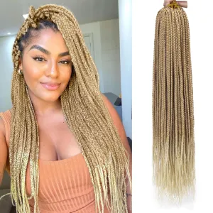 Crochet Box Braids 6Packs 22Inch Pre-looped Synthetic Crochet Braids for Black Women