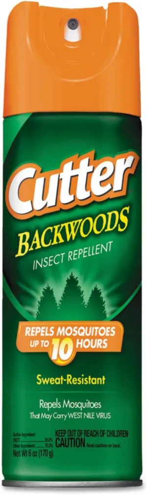 Cutter Backwoods Insect Repellent 10 Hour 25% DEET 6 Ounce (Value Pack of 5)