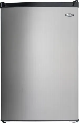 Danby DCR045B1BSLDB 4.5 cu. ft Stainless Steel Compact Fridge with True Freezer