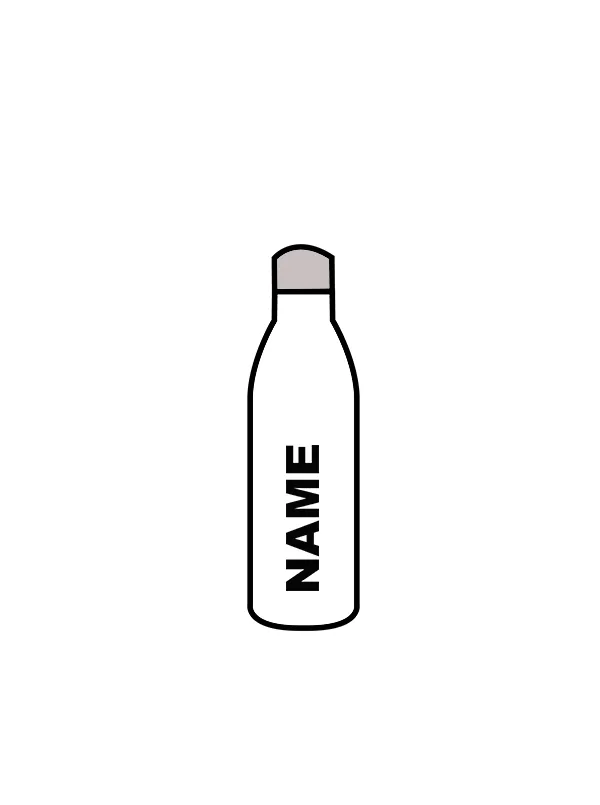 DEBUT STUDIOS - WATER BOTTLE WHITE (IN-STOCK)