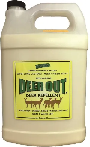Deer Repellent :Deer Out 1 Gallon Concentrate Makes 10 Gallons