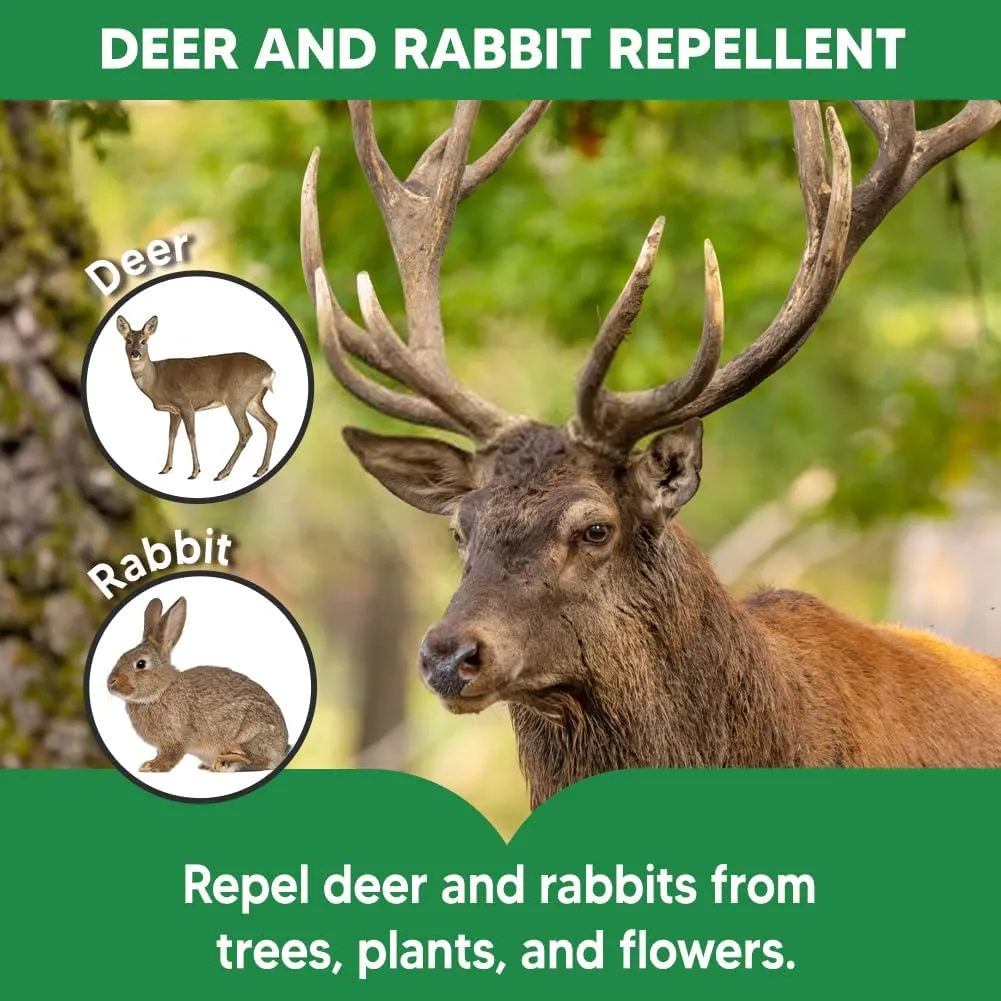 Deer Repellent for Plants, Rabbits Repellent Outdoor, Deer and Rabbit Repellents, Deer Deterrent for Garden, Keep Deer Away from Plants, Deer Repellent Outdoor, Rabbit Deterrent for Garden-8P