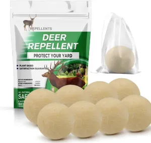 Deer Repellent for Plants, Rabbits Repellent Outdoor, Deer and Rabbit Repellents, Deer Deterrent for Garden, Keep Deer Away from Plants, Deer Repellent Outdoor, Rabbit Deterrent for Garden-8P