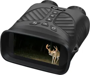 Digital Binocular with Night Vision & Video Recording 2.K UDH Powerful Binoculars for Adults, Hunting, Bird Watching, Football Games, Stargazing, Camping, Concerts & Low Light Situation - Rechargeable
