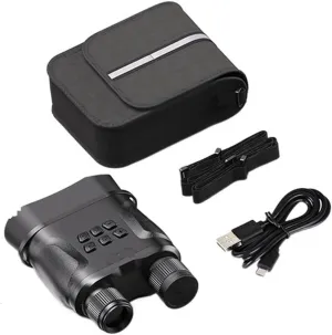 Digital Night Vision Binoculars Outdoor Full HD Infrared 1080P Hunting Night Vision Goggles for Camping Travel Tourism, With Tf Card