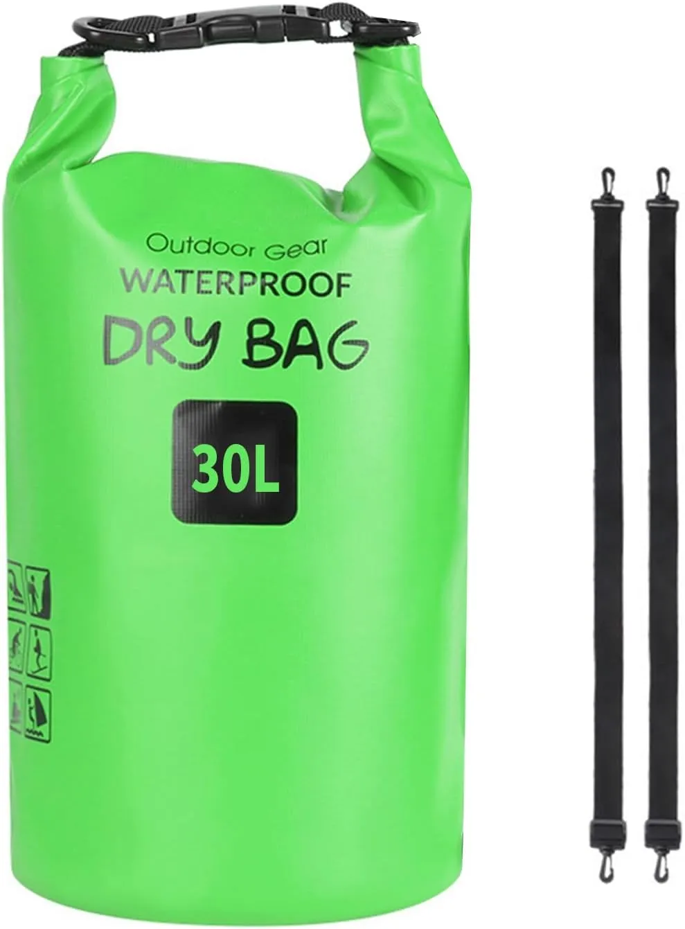Dry Pouch，Outdoor Beach Buckled Storage Sacks Waterproofs Dry Bag Swimming Bag Floating Bags for Camping Hiking Trekking