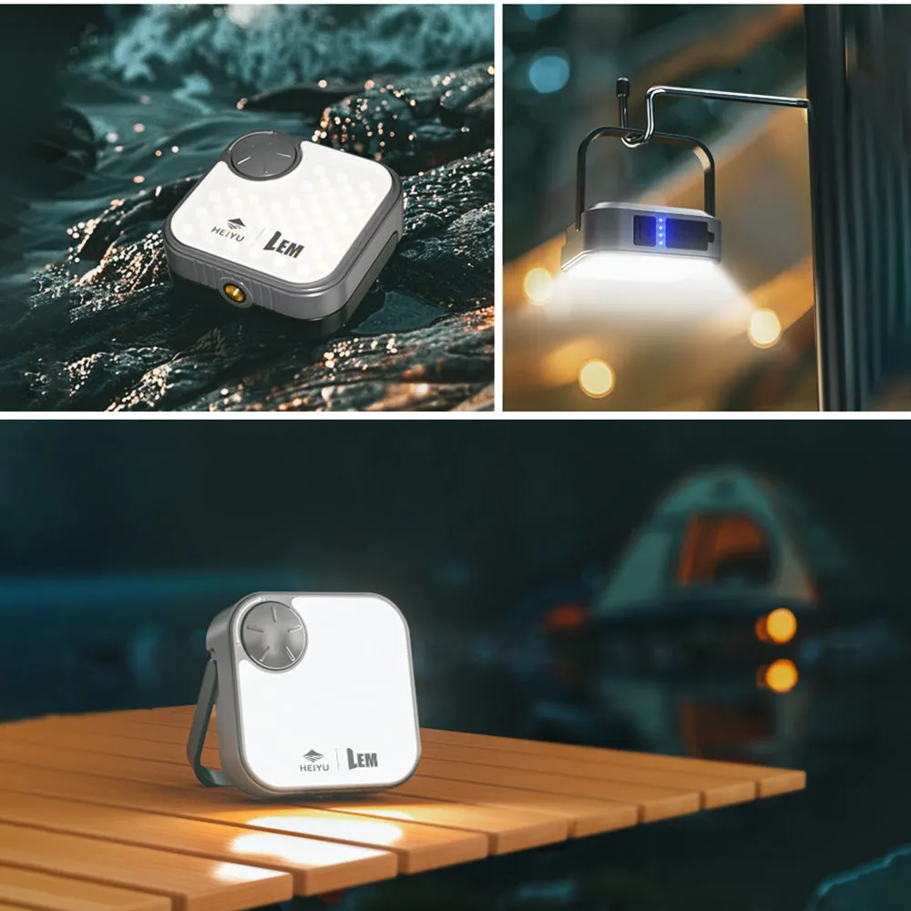 E88 Camping Lantern 56H Lighting 1000LM with Solar Charging