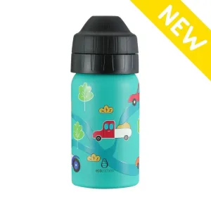 Ecococoon stainless steel 350ML DRINK BOTTLE - LEAK-FREE - CRAZY CARS