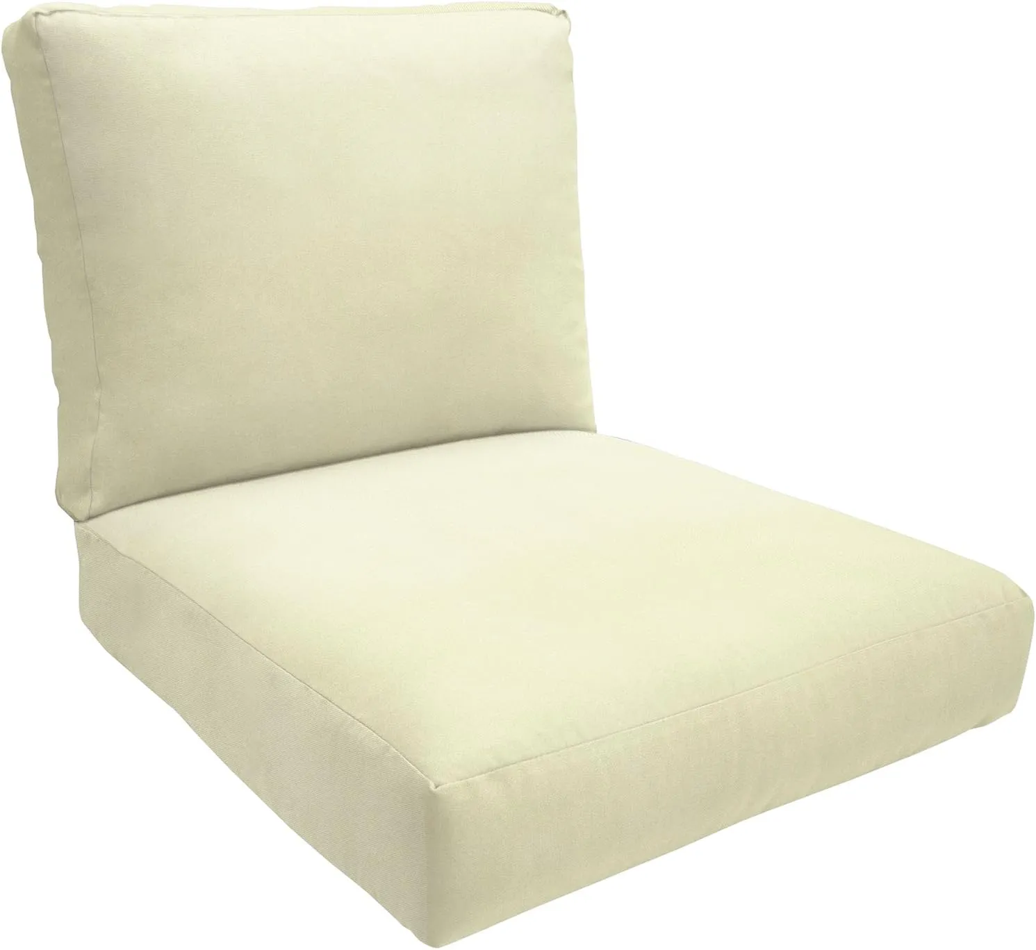 Eddie Bauer Cushion, 23" X 24" X 5", Canvas Natural