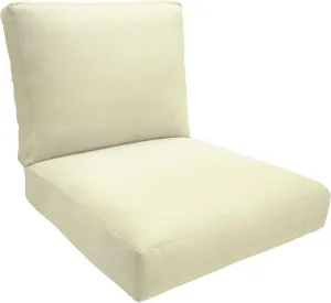 Eddie Bauer Cushion, 23" X 24" X 5", Canvas Natural