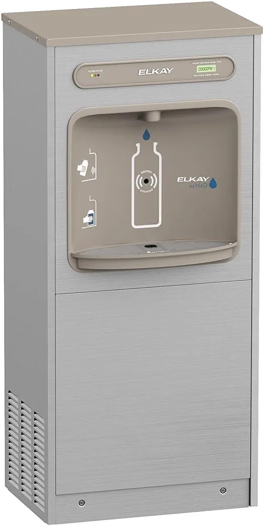 Elkay DSSBF8S ezH2O Floor Standing Bottle Filling Station, Stainless Steel