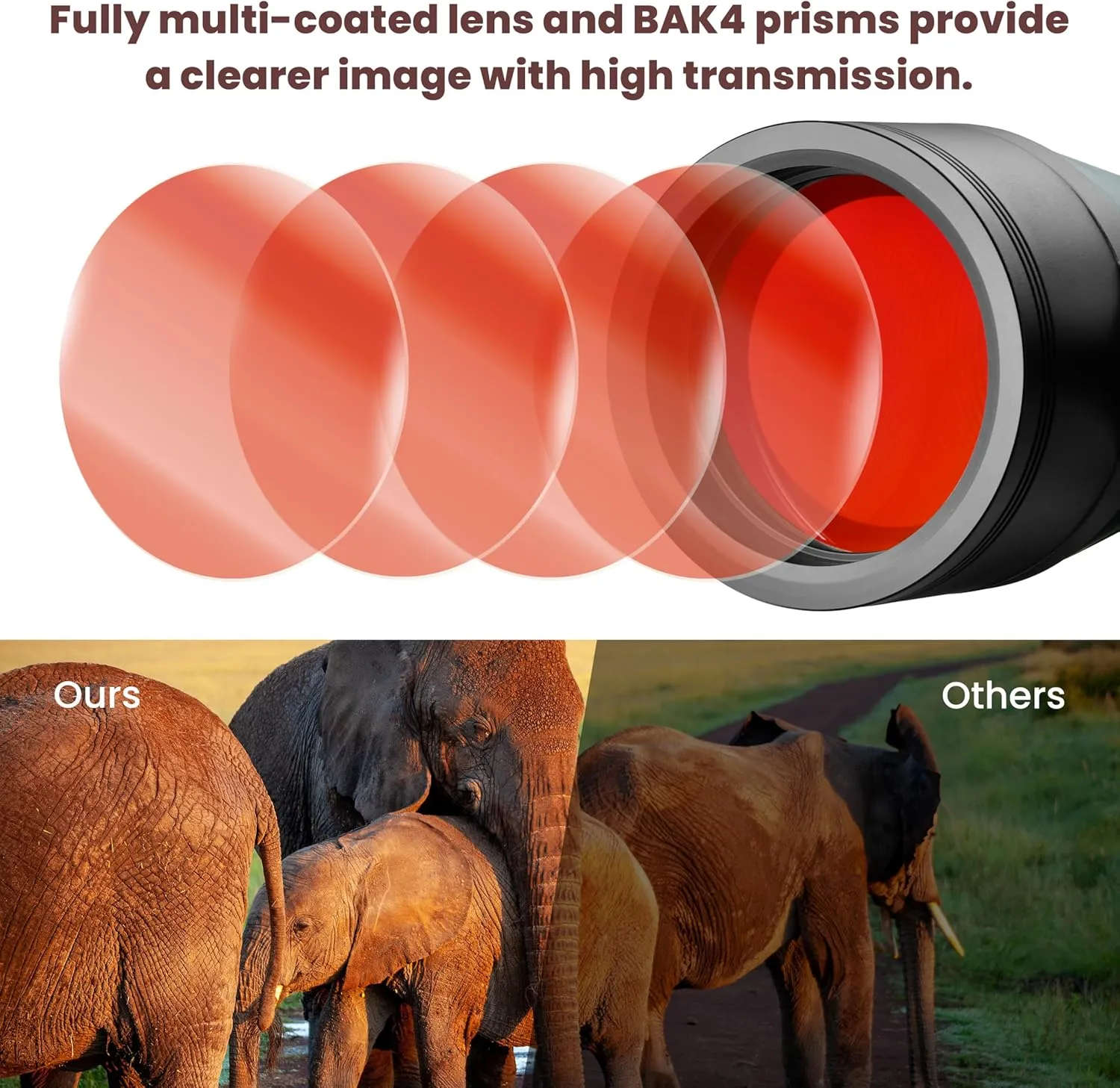 ESSLNB 30x80 Astronomy Binoculars Giant for Adults, Waterproof Outdoor Binoculars for Travel Stargazing Bird Watching Hunting with Built-in Tripod Adapter and Carrying Bag