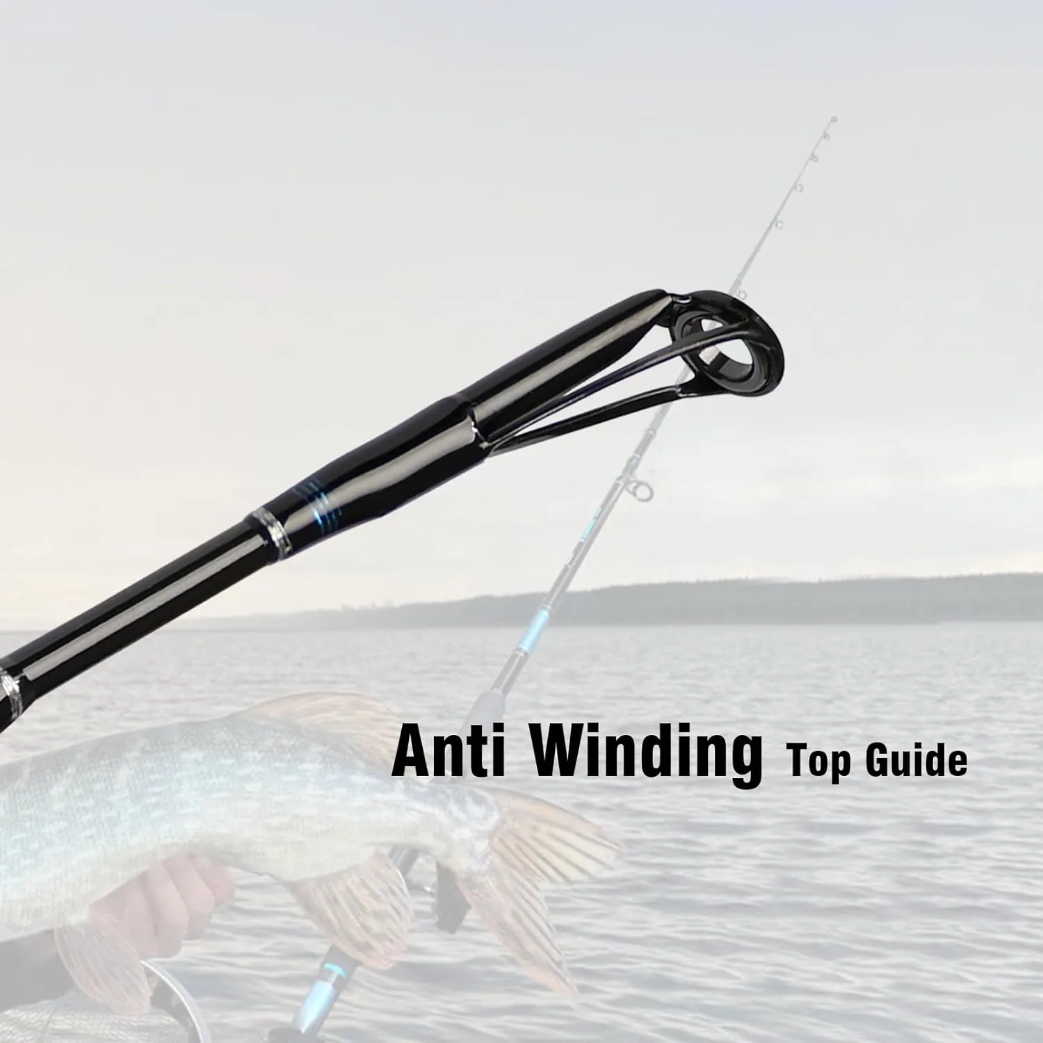 Fiblink 4-Piece 7-Feet Carbon Fiber Fishing Rod Spinning Travel Portable Rod Lightweight Sensitive Tournament Quality Fishing Pole for Fresh & Saltwater