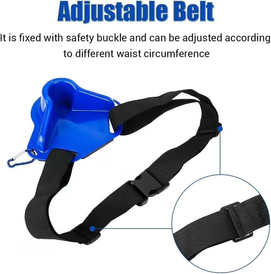 Fighting Rod Pole Holder, Adjustable Padded Fishing Waist Belt Stand Up Waist Fighting Belt for Fishing