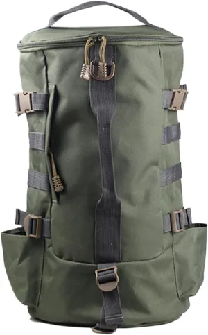 Fishing Backpack, Rod Holder Storage Bag, Multipurpose Reel Organizer, Multiple Storage Compartments, Adjustable Straps, 26x45cm, For Riverside Fishing And Outdoor Gear Transport