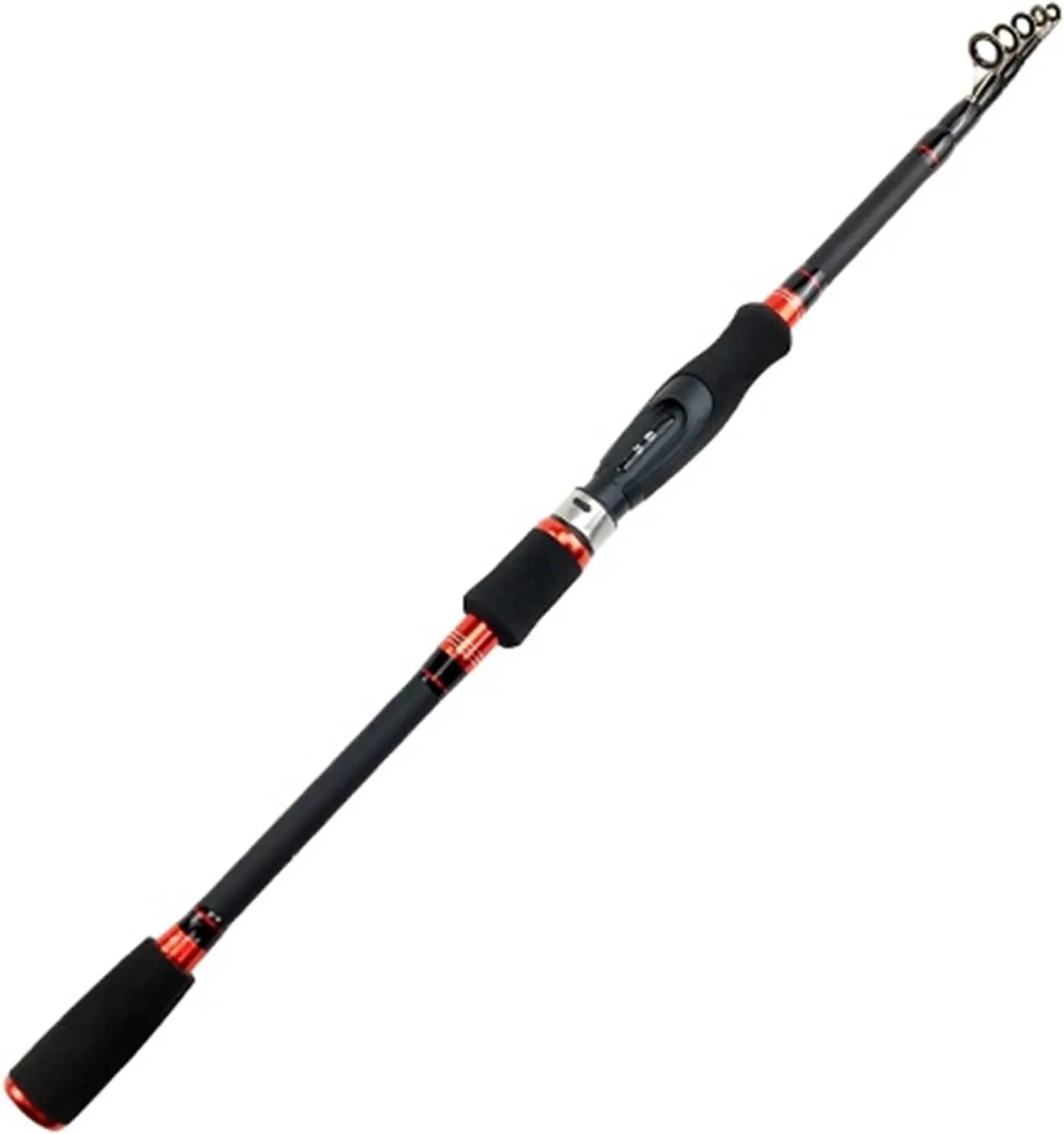 Fishing Rod Combos Travel Fishing Rod Spinning Casting Rod 1.8M 2.1M 2.4M 2.7M Carbon Rod Telescopic Fishing Rod Fishing Tackle Fishing Gear Set (Straight Handle 01)