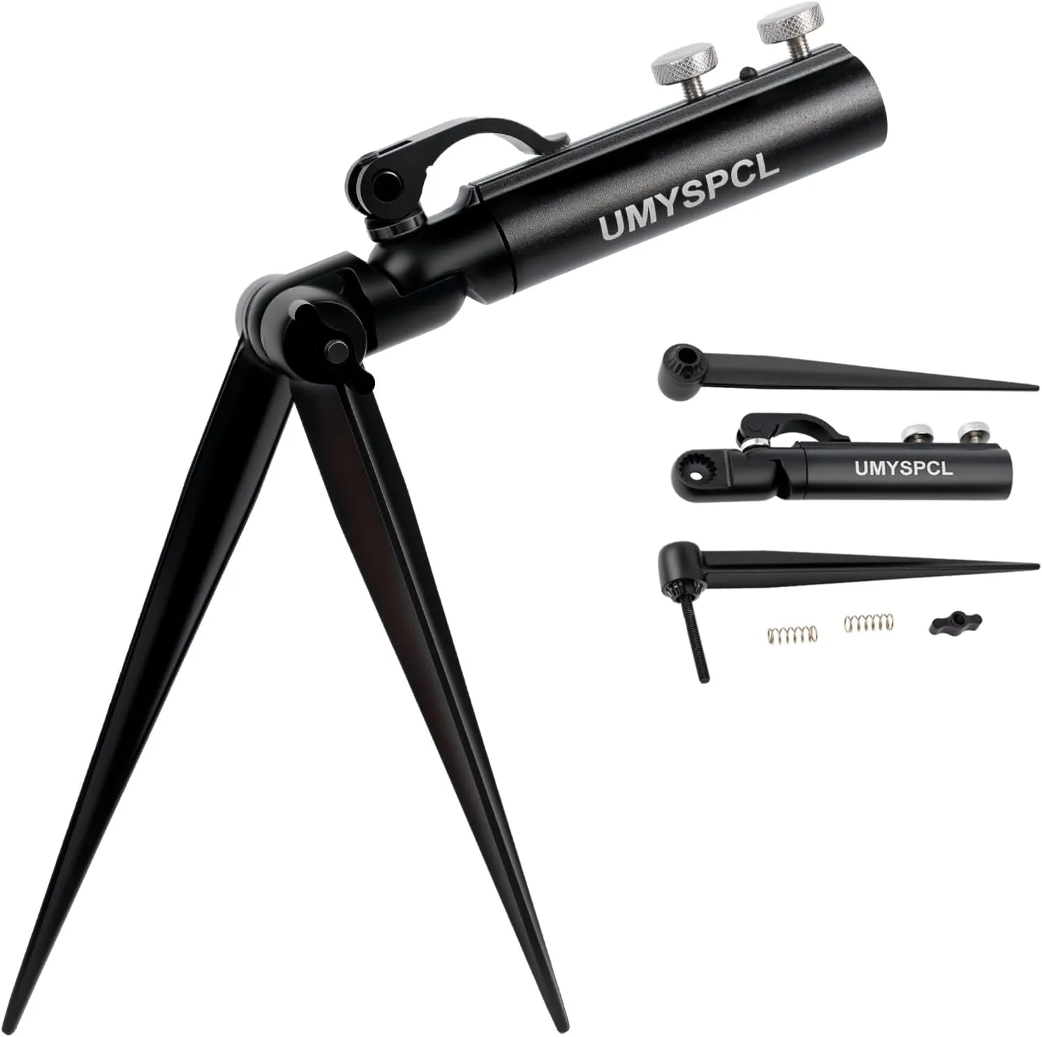 Fishing Rod Holder Base Unit Only - Heavy-Duty Anti-Sink Design for Ground/Muddy Bank Fishing, 360° Adjustable Aluminum-Magnesium Construction (Pole Mount Bracket Required/Sold Separately)