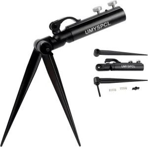 Fishing Rod Holder Base Unit Only - Heavy-Duty Anti-Sink Design for Ground/Muddy Bank Fishing, 360° Adjustable Aluminum-Magnesium Construction (Pole Mount Bracket Required/Sold Separately)
