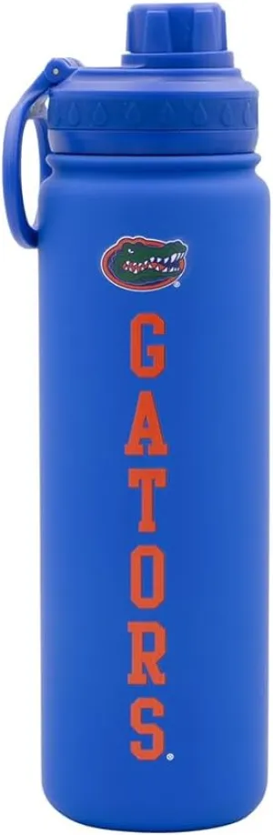 Florida Water Bottle - Blue Double Walled Stainless Steel 24 oz Keeps Drinks Cold or Hot
