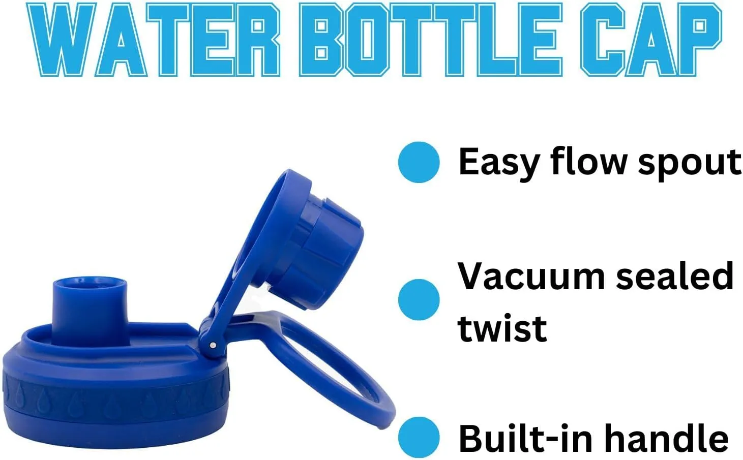 Florida Water Bottle - Blue Double Walled Stainless Steel 24 oz Keeps Drinks Cold or Hot