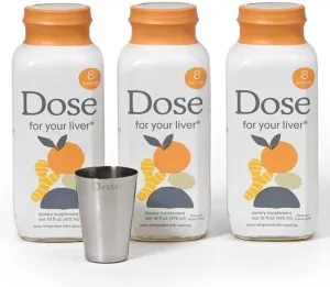 for Your Liver Cleanse Detox & Repair, Organic Milk Thistle Supplement with Turmeric, Dandelion, Ginger, and Orange, Promotes Optimal Liver Function,16oz Bottle, 3 Pack (3 Weeks Supply)
