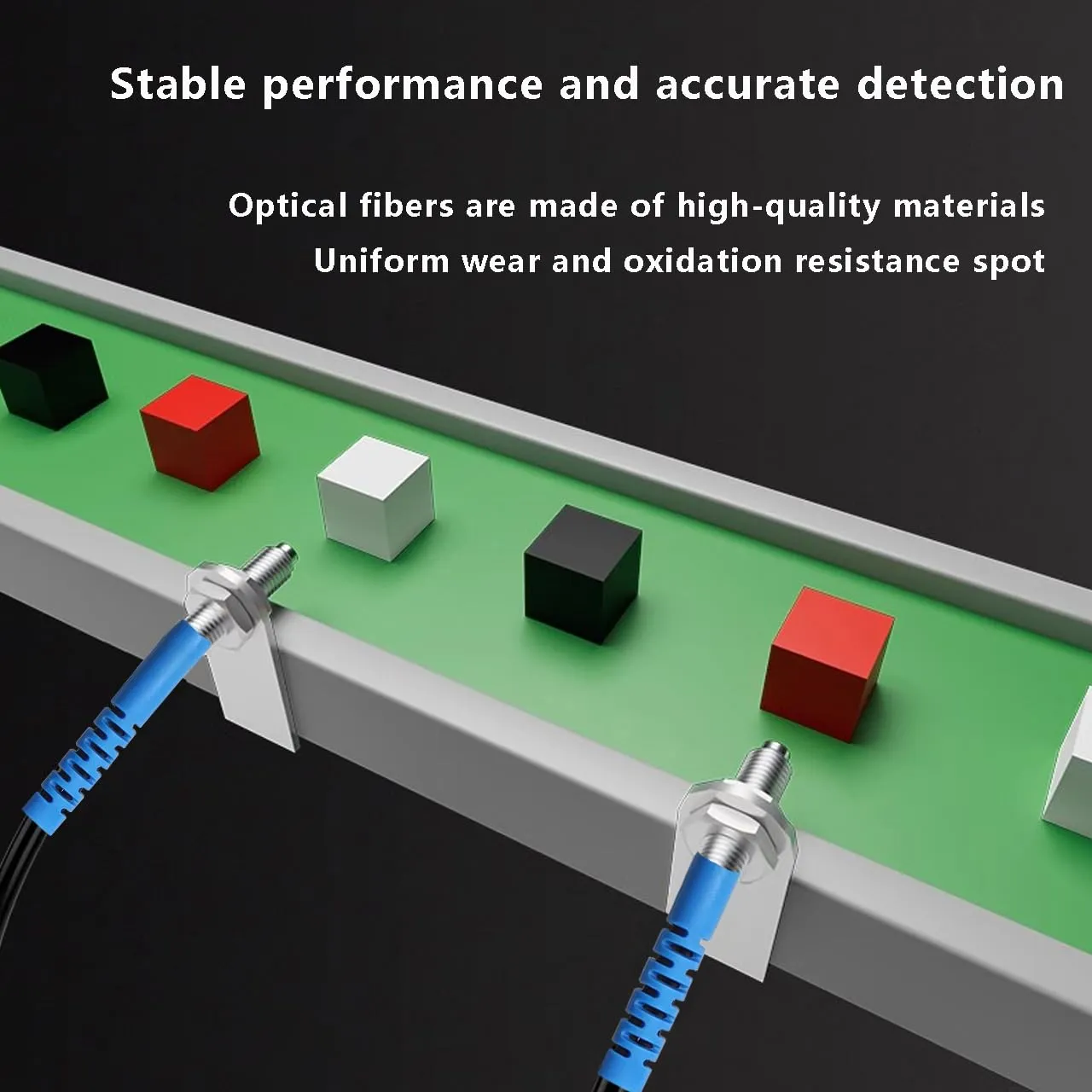 FS-N18 Fiber Optic Sensor,HD LED Dual Digital Display Optical Fiber Amplifier,Long-Distance Optical Communications Diffuse Induction Photoelectric Switch (English Instruction Manual)