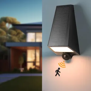 FUDESY Solar Wall Light Outdoor, Dusk to Dawn Motion Sensor Solar Lantern with 3 Lighting Modes, Wireless Exterior Sconce Porch Lights Wall Mount Sconce for Patio Fence Yard