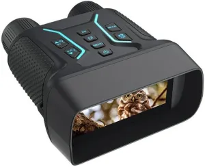 Full Color 4K 36MP Night Vision Binoculars, Rechargeable Digital Telescope with Starlight Sensor, 400m Infrared Viewing, 7x IR, 8x Zoom, Large HD 4.5-Inch Screen for Hunting, Wildlife Observation, and