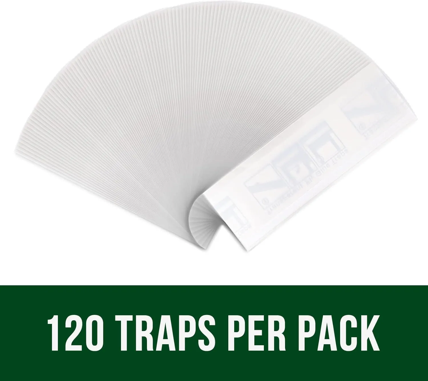 Garsum 120 Pack Window Fly Sticky Traps Indoor Clear,House Fly Paper Bug Catcher, Fly Tape Glue Strips Gnat Killer Window Decal for Home