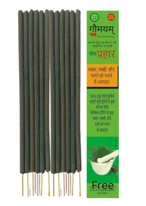 Gaumayam Prahaar Neem Agarbatti Mosquito Repellent Sticks (60 Sticks)