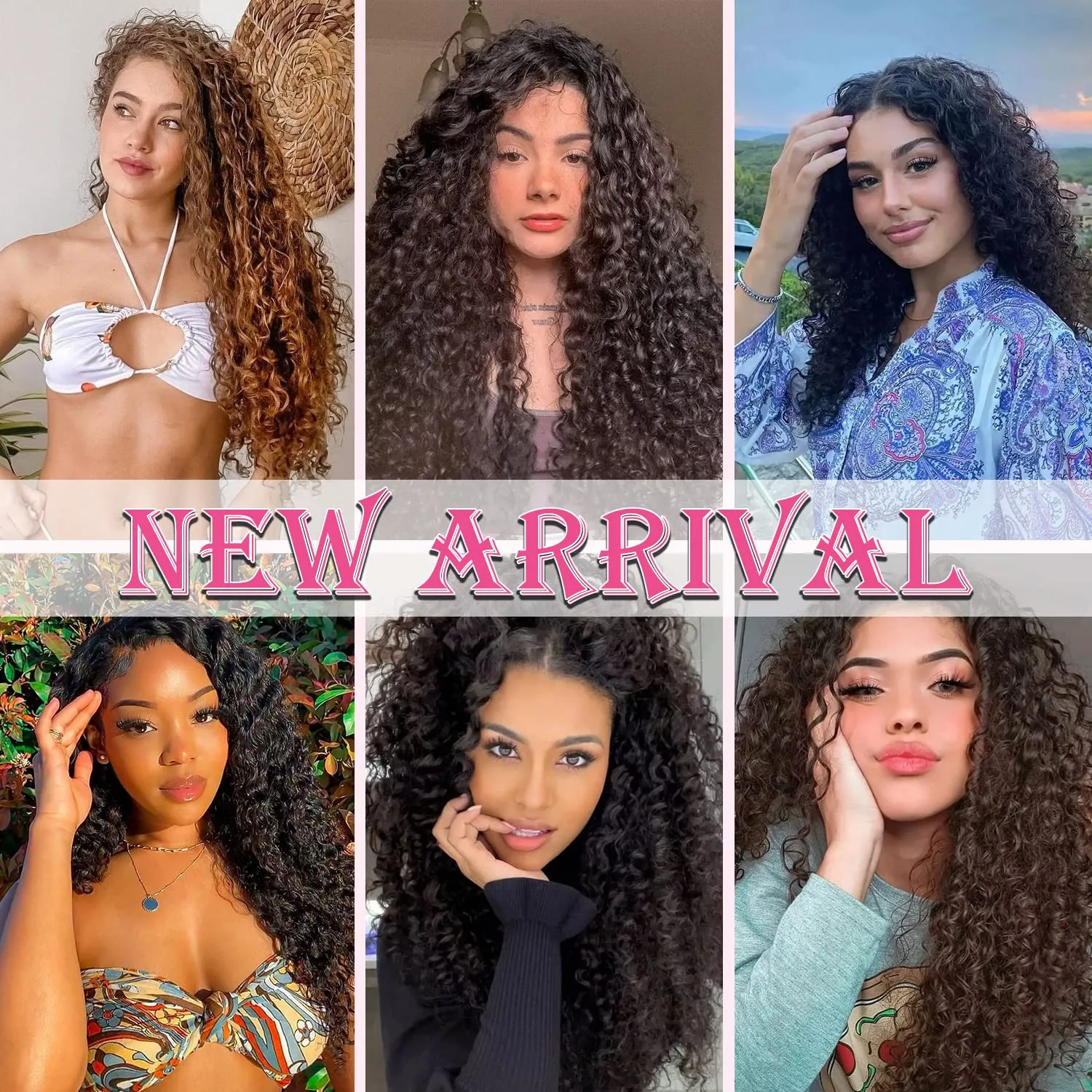 Gogo Curl Crochet Hair 8 Inch 6 Packs Short Curly Crochet Hair for Black Women Beach Curl Water Wave Curly Crochet Braids Hair, Deep Wave Synthetic Braiding Hair Extensions (8 inch Bug)