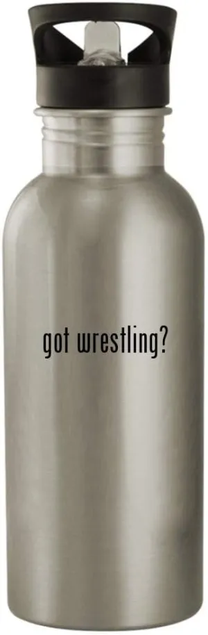 got wrestling? - 20oz Stainless Steel Outdoor Water Bottle, Silver