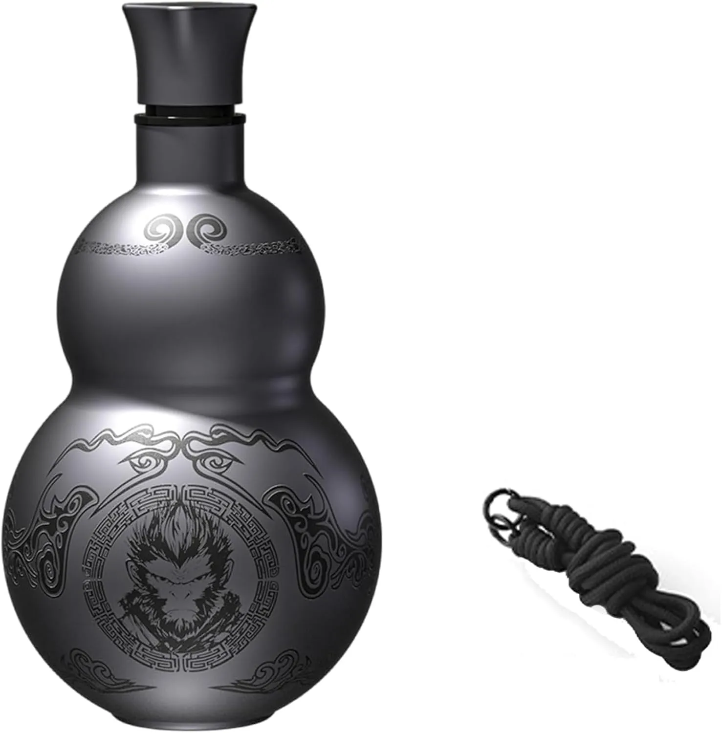 Gourd Water Bottle Retro Style Gifts for Women/Men Gourd Sports Water Bottle Stainless Steel Thermos Cup 500ml Travel Water Bottle for Outdoor and Indoor