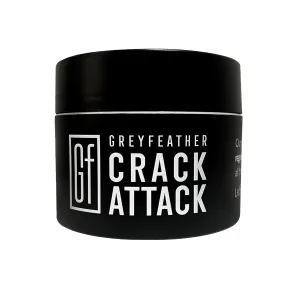 Greyfeather Crack Attack Hand Cream for Dry Cracked Hands & Feet, Skin Repair Cream for Gardeners, Nurses, Bug Bites, Rashes, Gift for Father's Day, Weddings, Outdoor Use (8 oz)