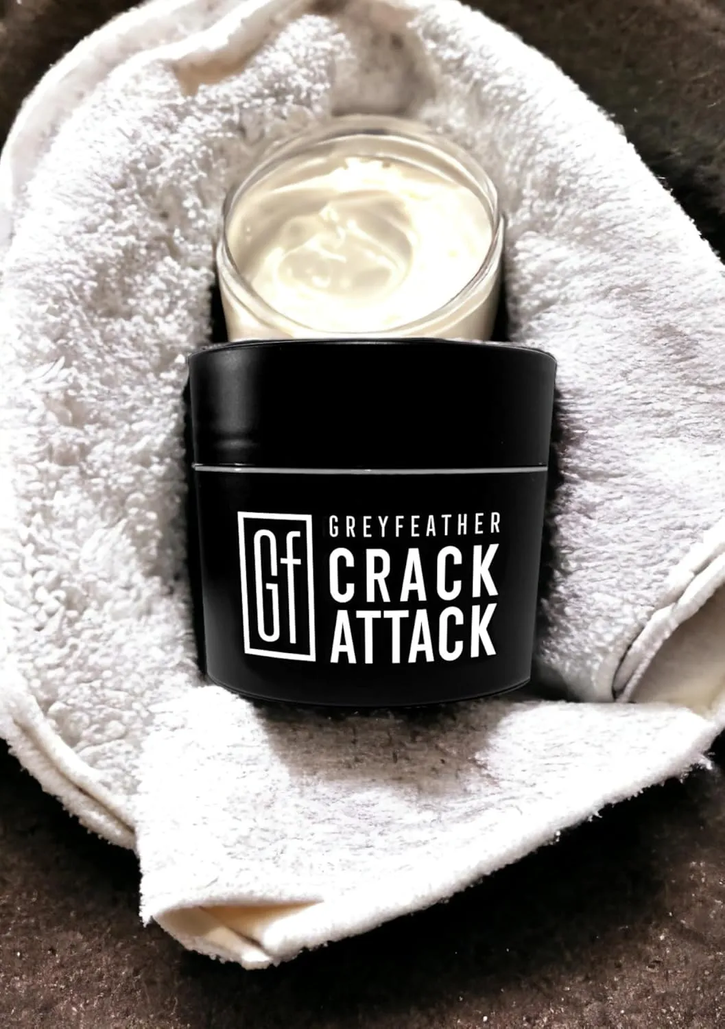 Greyfeather Crack Attack Hand Cream for Dry Cracked Hands & Feet, Skin Repair Cream for Gardeners, Nurses, Bug Bites, Rashes, Gift for Father's Day, Weddings, Outdoor Use (8 oz)