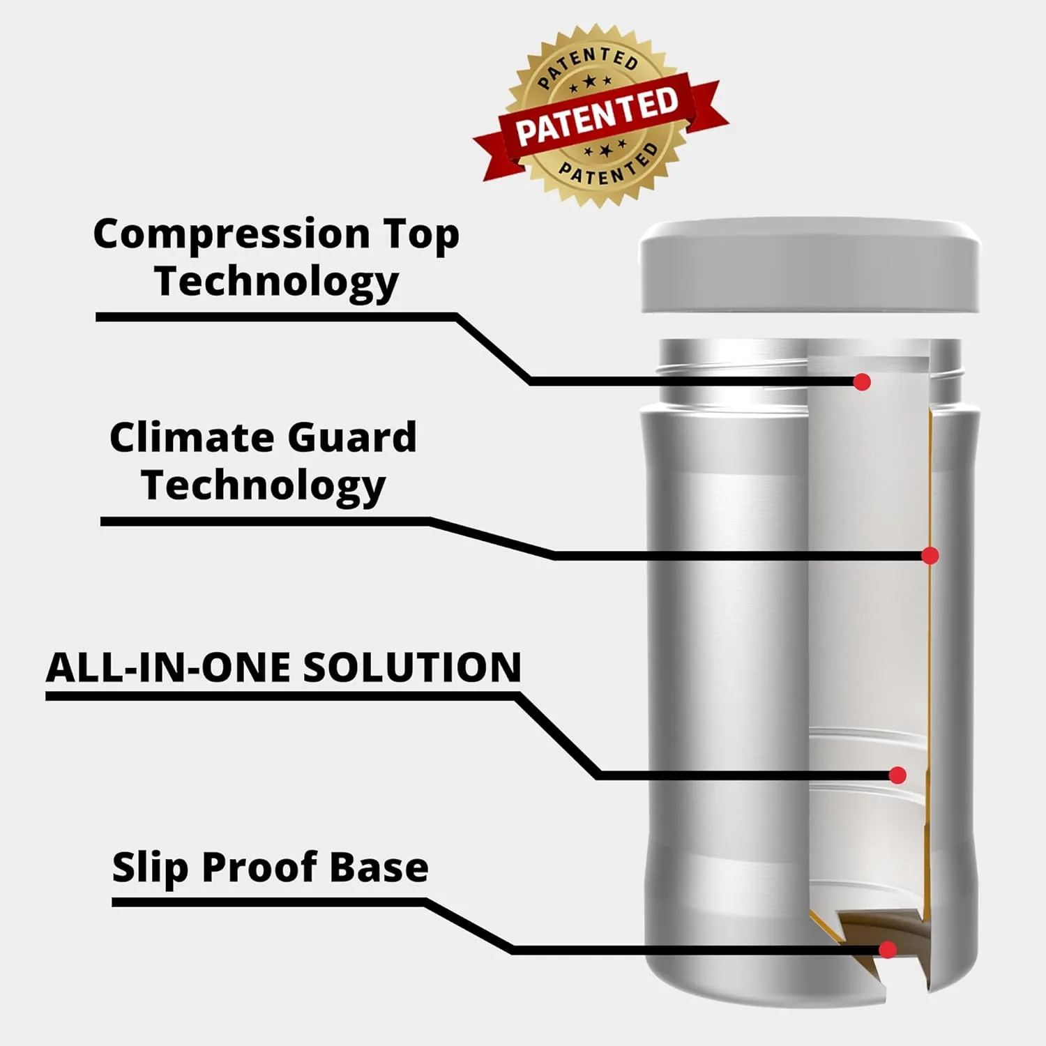 Grill Rescue Insulated Drink Buddy Can Holder – Vacuum-Sealed Stainless Steel for 12oz regular or slim cans & bottles - Double Walled Beverage Insulator for Hard Seltzer and More (Matte Black)